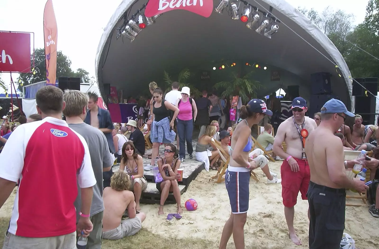 There's a fake beach, from V Festival 2003, Hyland's Park, Chelmsford, Essex - 16th August 2003