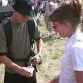 Suey scores some free cider, V Festival 2003, Hyland's Park, Chelmsford, Essex - 16th August 2003