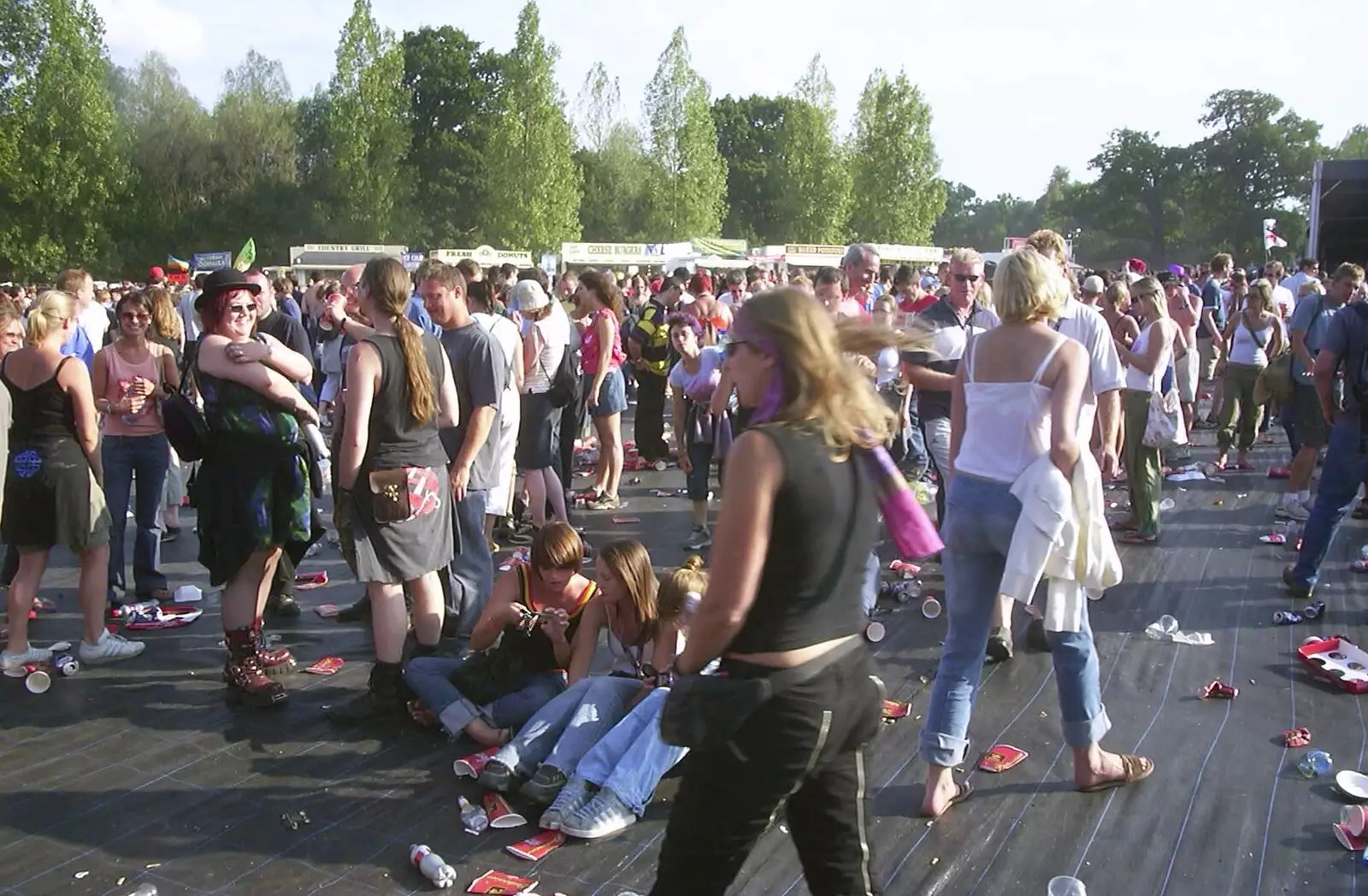 The crowd breaks up, from V Festival 2003, Hyland's Park, Chelmsford, Essex - 16th August 2003