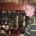 Bill at the bar of the Mellis Railway Tavern, A Mellis Party and the BSCC at Wortham, Suffolk - 5th September 2003