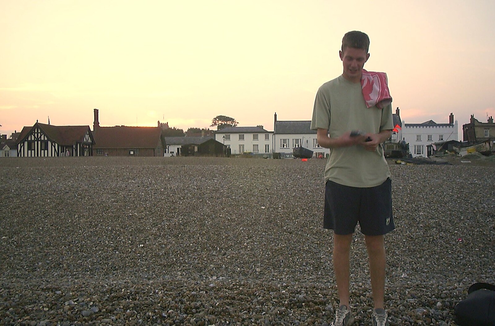 The Boy Phil on the beach from Fish and Chips on the Beach, Aldeburgh, Suffolk - 12th September 2003