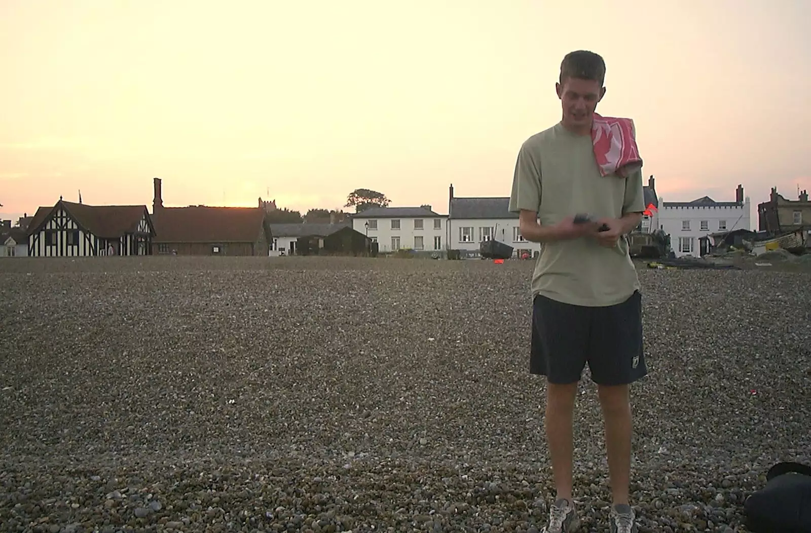 The Boy Phil on the beach, from Fish and Chips on the Beach, Aldeburgh, Suffolk - 12th September 2003