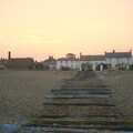 A rudimentary timber slipway down to the sea, Fish and Chips on the Beach, Aldeburgh, Suffolk - 12th September 2003