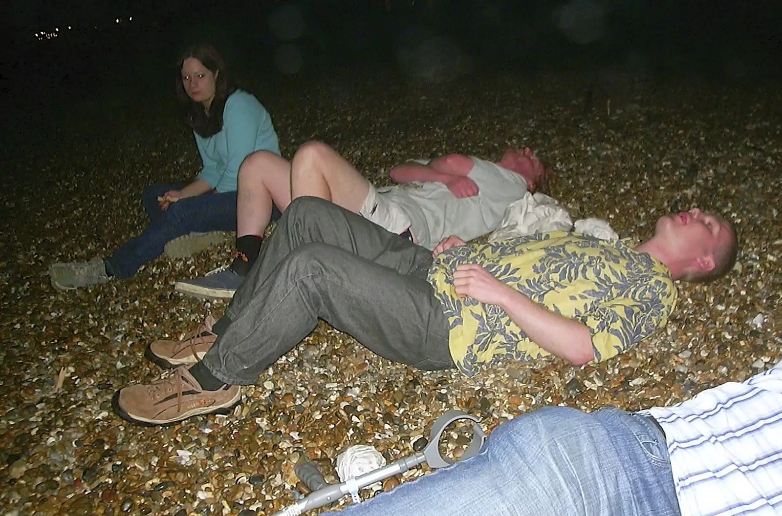 Everyone flakes out on the beach, from Fish and Chips on the Beach, Aldeburgh, Suffolk - 12th September 2003