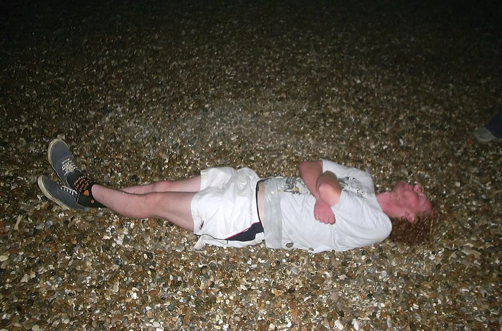 Wavy watches the skies, from Fish and Chips on the Beach, Aldeburgh, Suffolk - 12th September 2003