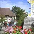 Late summer flowers, and the Diss sign, Ten Pin Bowling, Norwich, Norfolk - 13th September 2003