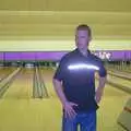 Mikey-P does a pose, Ten Pin Bowling, Norwich, Norfolk - 13th September 2003