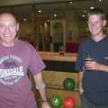 A Spot of Ten Pin Bowling, Norwich, Norfolk - 13th September 2003, Gov looks surprised