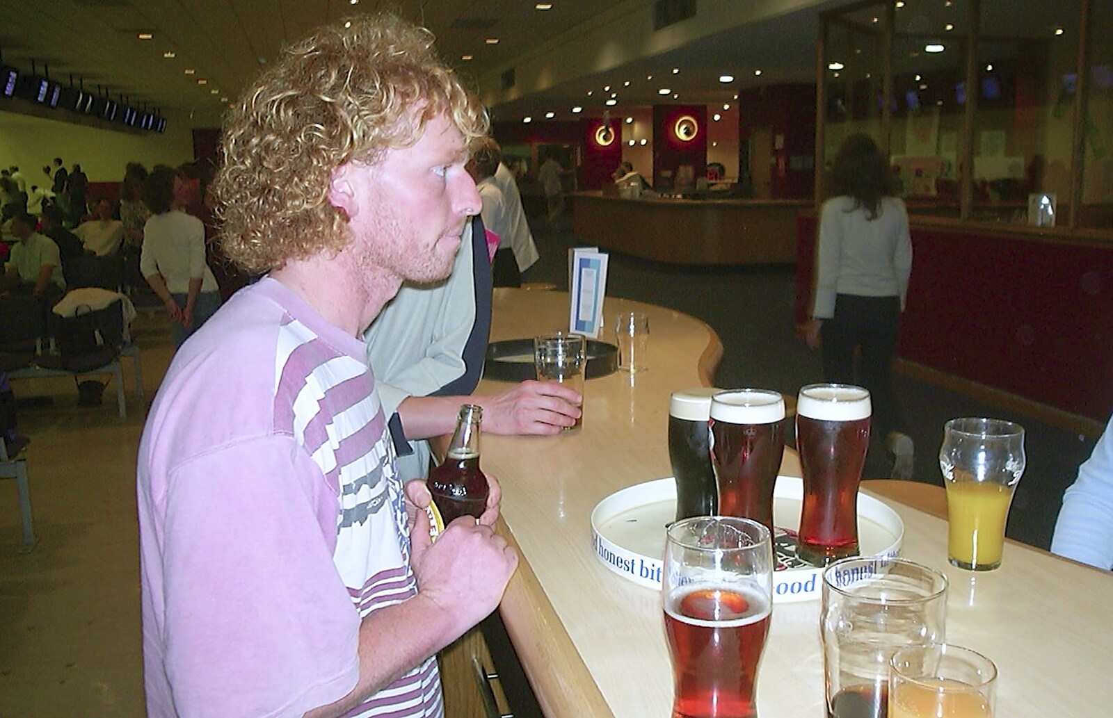 Wavy at the bar from Ten Pin Bowling, Norwich, Norfolk - 13th September 2003