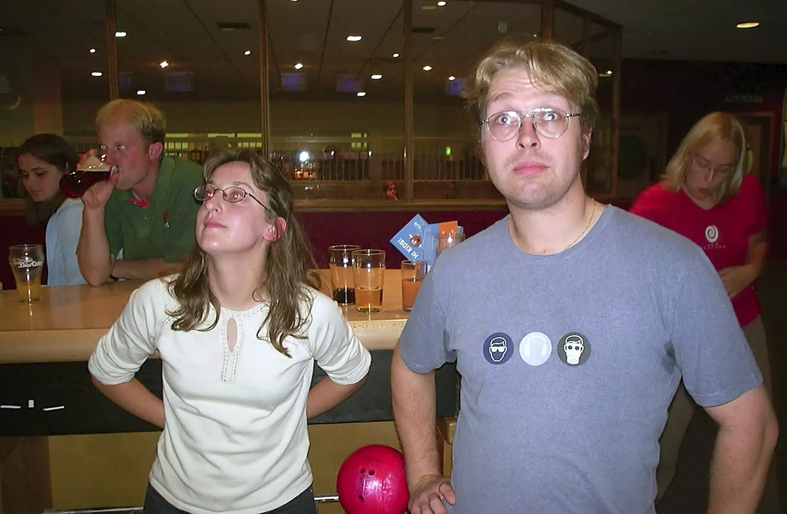 Suey and Marc, from Ten Pin Bowling, Norwich, Norfolk - 13th September 2003