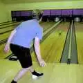 Marc hurls one up the lane, Ten Pin Bowling, Norwich, Norfolk - 13th September 2003