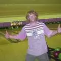 Wavy gives it the thumbs up, Ten Pin Bowling, Norwich, Norfolk - 13th September 2003