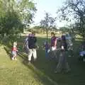 Running around in the trees, A Rabbit Barbeque, Dairy Farm, Thrandeston - 14th September 2003