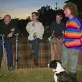 Sunset bales, A Rabbit Barbeque, Dairy Farm, Thrandeston - 14th September 2003