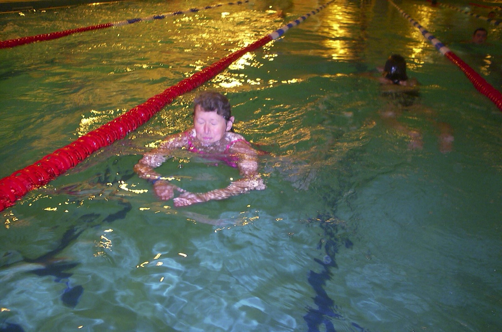 A Sponsored Swim, House Repairs and CISU at the Social Club, Brome, Diss and Ipswich - 5th October 2003: Sylvia with eyes closed