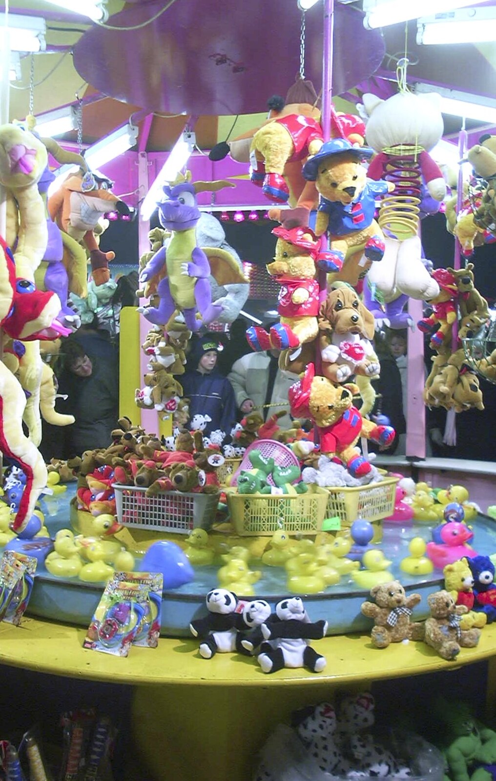 Revolving plastic ducks from Fireworks and Fairgrounds with Mikey P, Fair Green, Diss, Norfolk - 5th November 2003