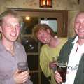 Paul, Wavy and Gov, Twenty Years at The Swan Inn, Brome, Suffolk - 15th November 2003