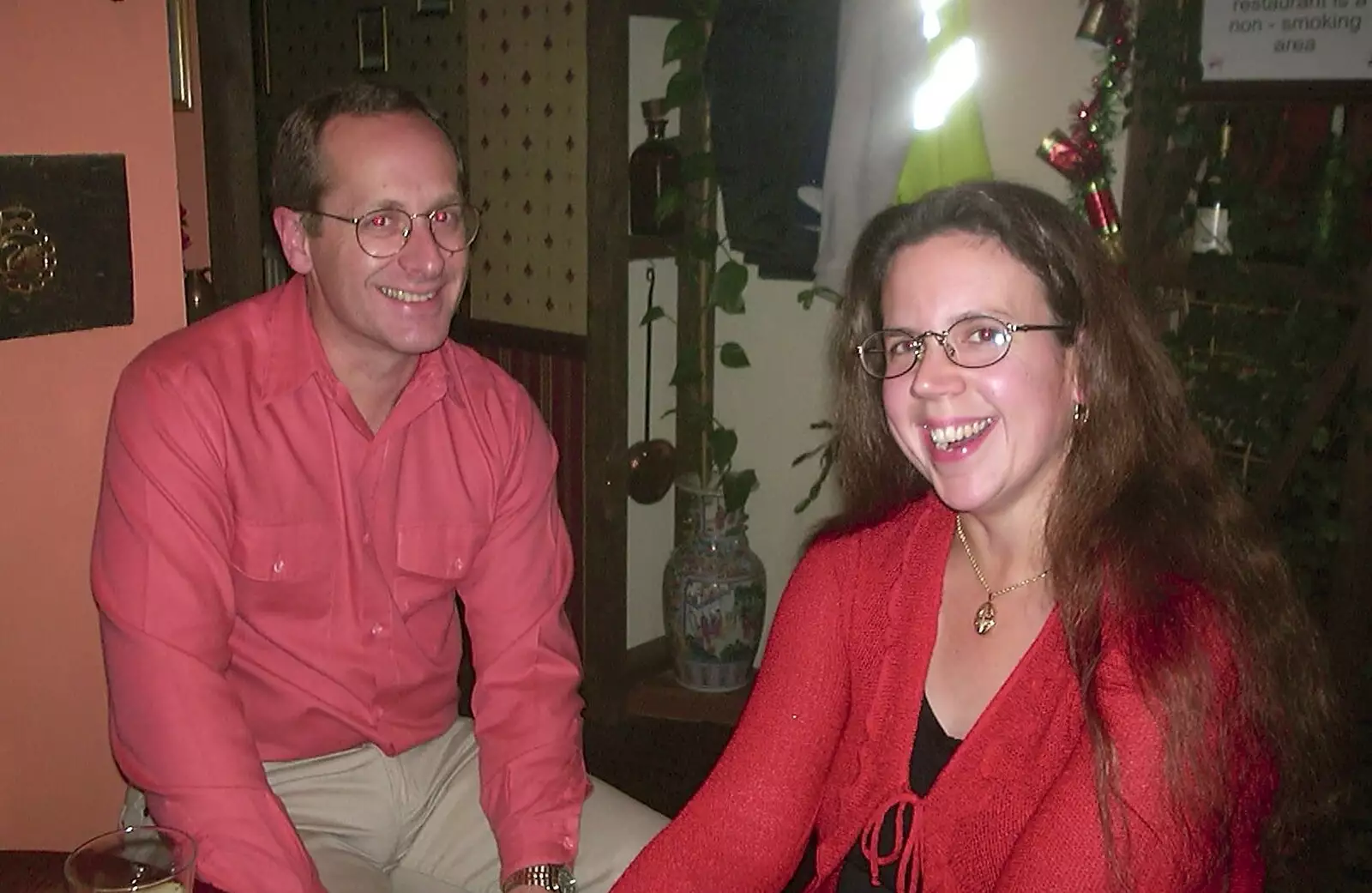 John and Andrea, from Twenty Years at The Swan Inn, Brome, Suffolk - 15th November 2003