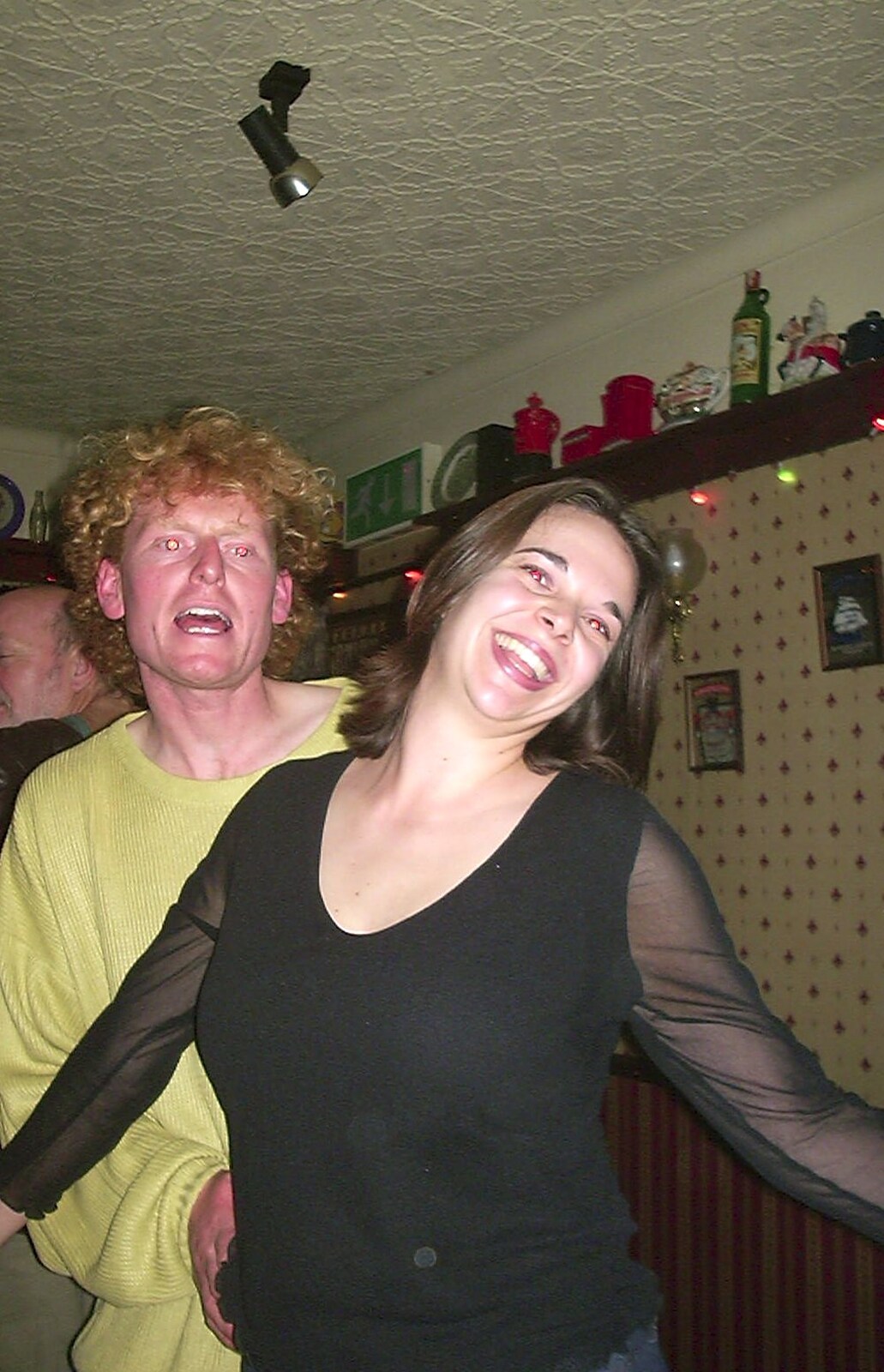 Wavy and Jen from Twenty Years at The Swan Inn, Brome, Suffolk - 15th November 2003