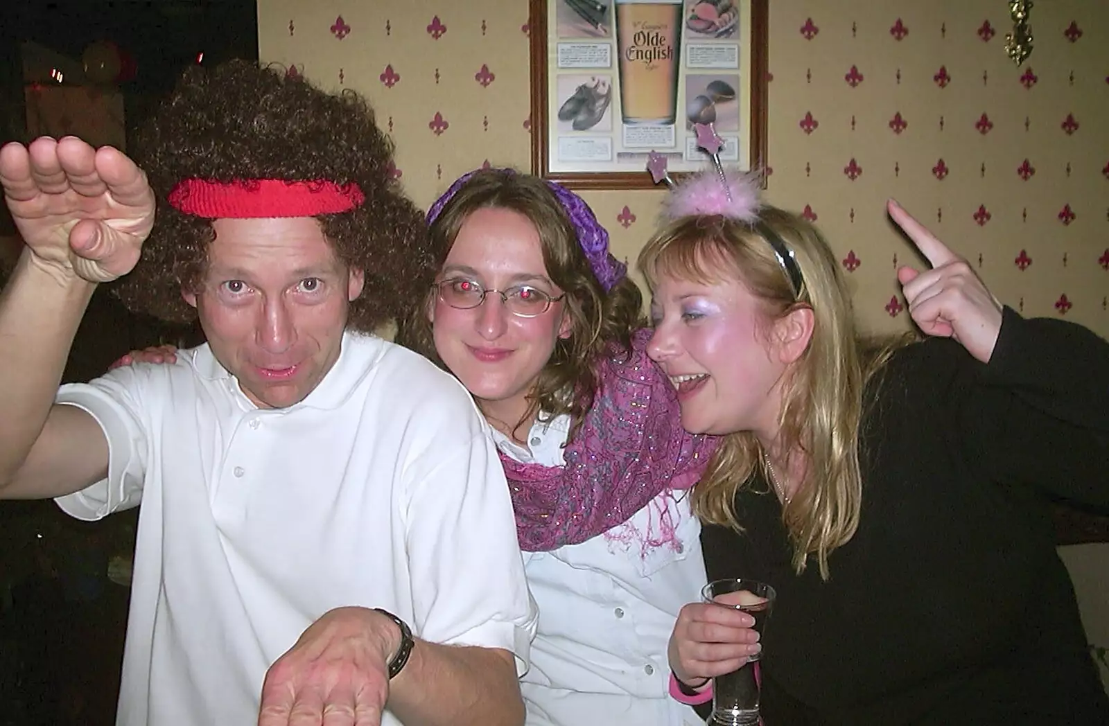 Apple, Suey and Carolyn, from Twenty Years at The Swan Inn, Brome, Suffolk - 15th November 2003