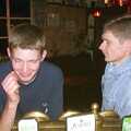Twenty Years at The Swan Inn, Brome, Suffolk - 15th November 2003, The Boy Phil and Ninja M 'rest' their eyes