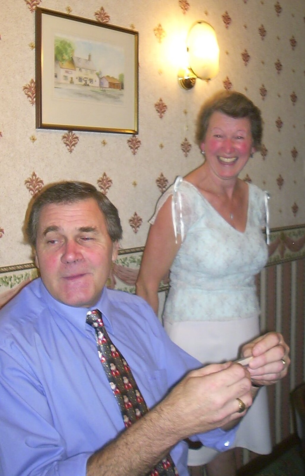 The BSCC Christmas Dinner, The Swan Inn, Brome, Suffolk  - 6th December 2003: Alan and Sylvia