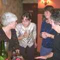 The BSCC Christmas Dinner, The Swan Inn, Brome, Suffolk  - 6th December 2003, Suey is all conspiratorial