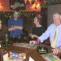 Colin's at the bar, The BSCC Christmas Dinner, The Swan Inn, Brome, Suffolk  - 6th December 2003