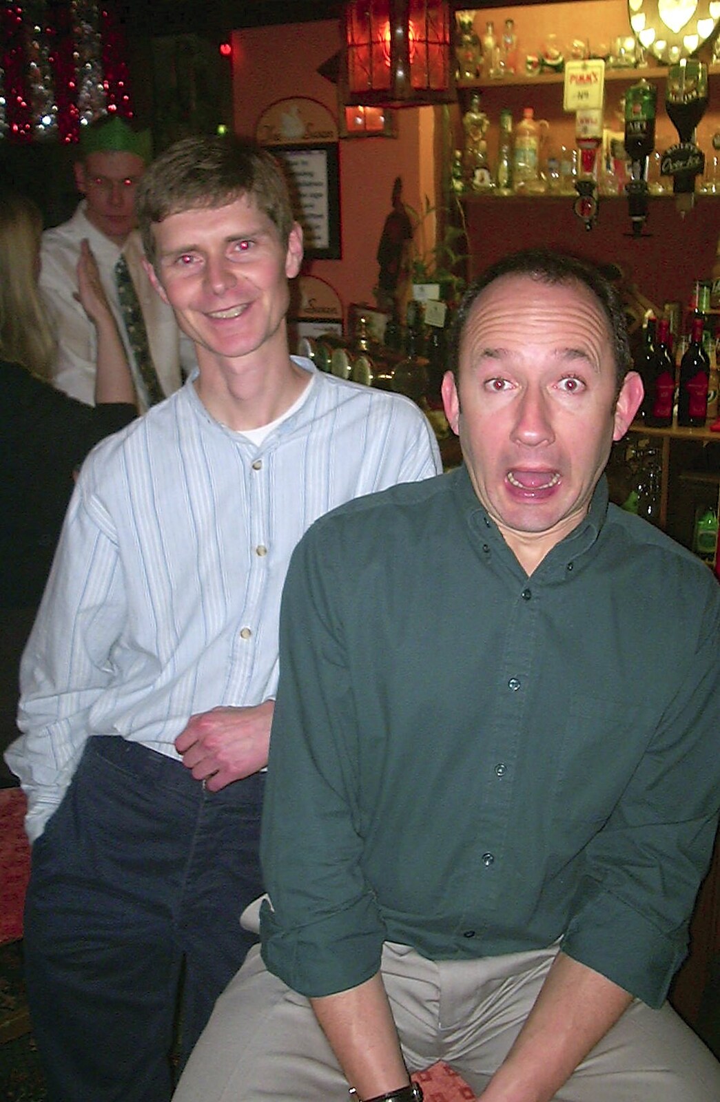 The BSCC Christmas Dinner, The Swan Inn, Brome, Suffolk  - 6th December 2003: DH looks surprised