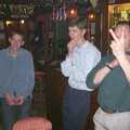 The BSCC Christmas Dinner, The Swan Inn, Brome, Suffolk  - 6th December 2003, The Boy Phil, Ninja M and DH's fingers