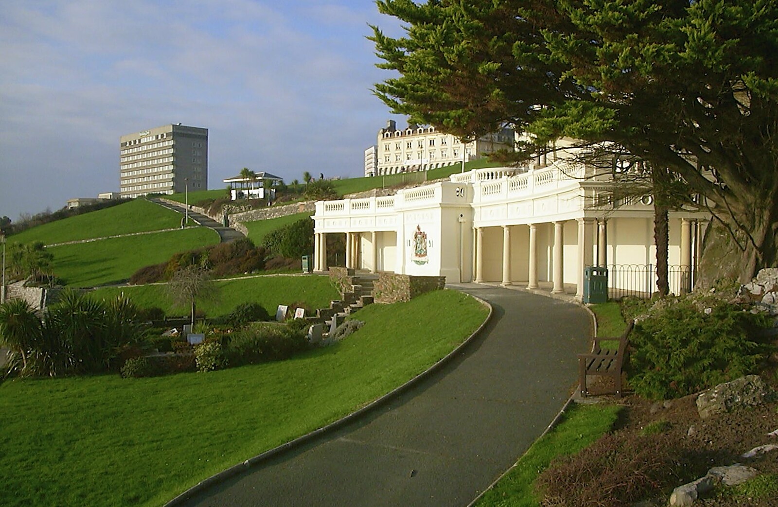 A path in front of the Belvedere from A Trip to Plymouth, Devon - 18th December 2003