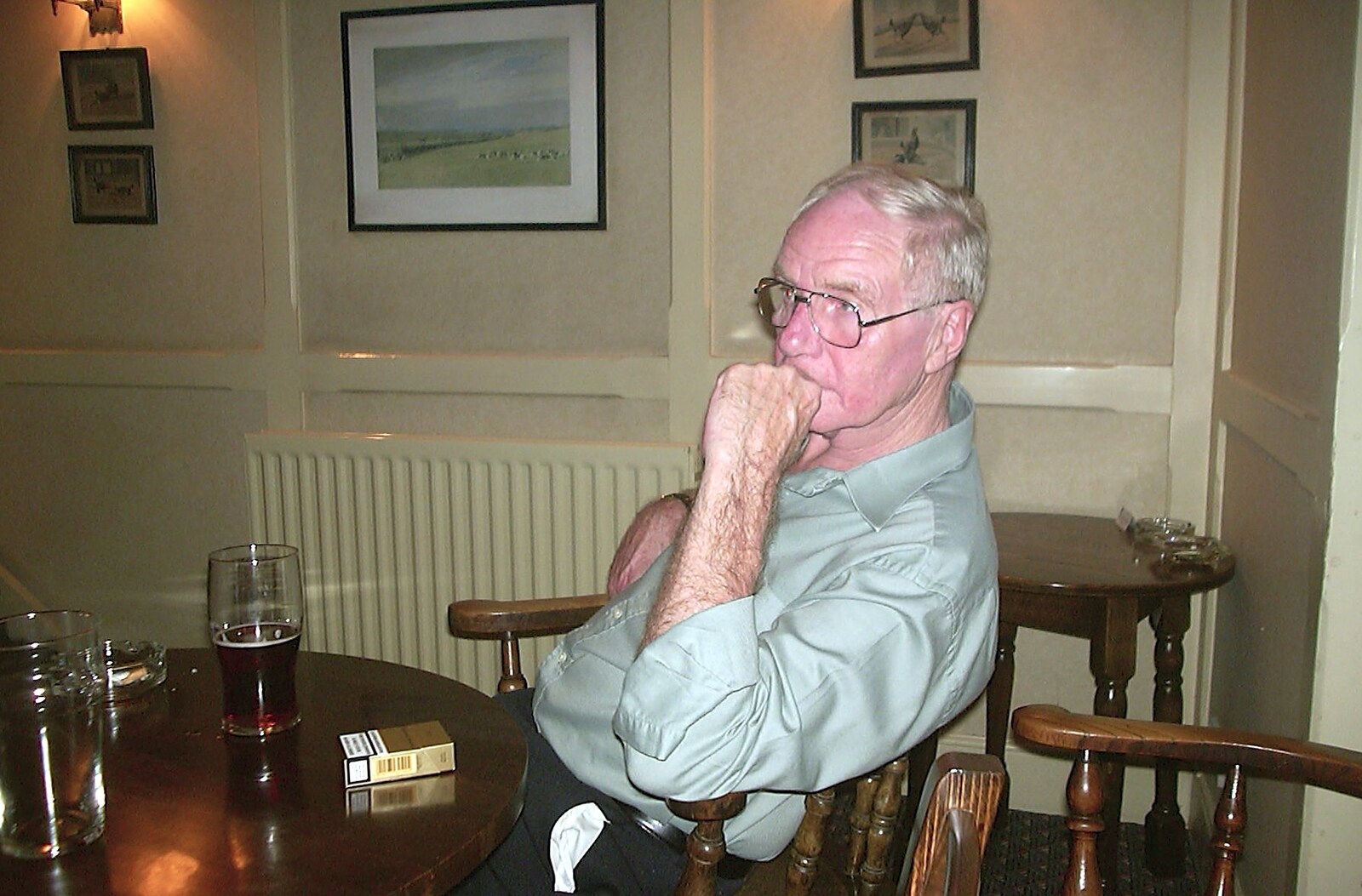 The Old Man from Sis's Nearly-Christmas Wedding, Meavy, Dartmoor - 20th December 2003