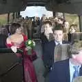 Guests on the bus, Sis's Nearly-Christmas Wedding, Meavy, Dartmoor - 20th December 2003