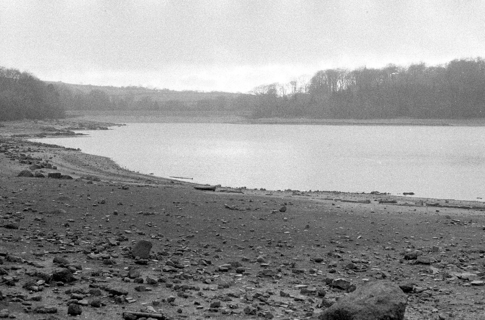 Burrator resevoir from Sis's Nearly-Christmas Wedding, Meavy, Dartmoor - 20th December 2003