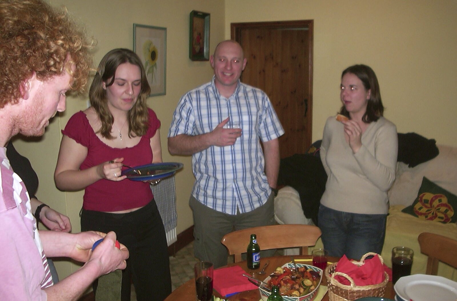 Time for some food from Sarah's Games Night at Anne's, Thornham, Suffolk - 27th December 2003