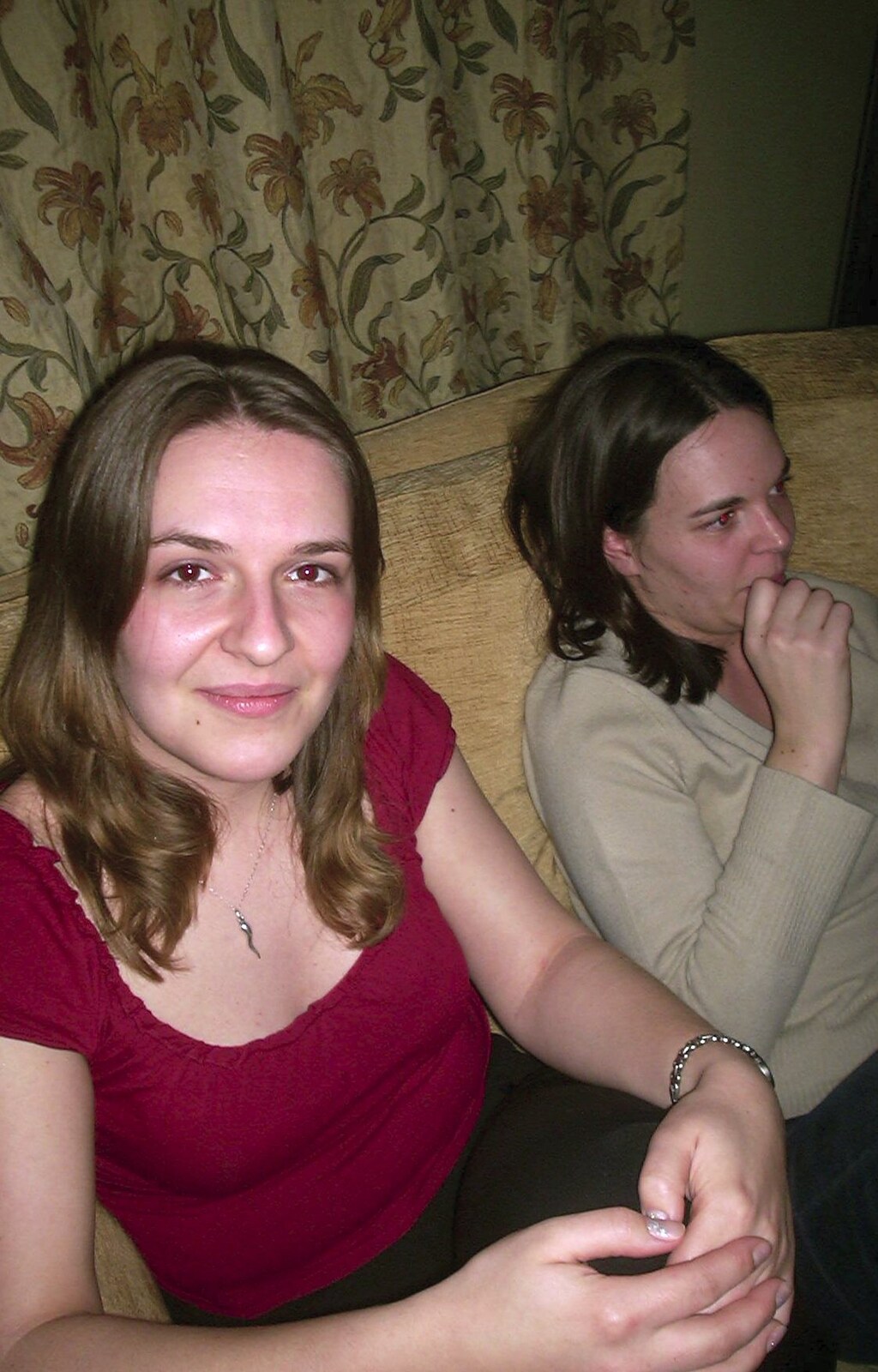 Jess and Jen from Sarah's Games Night at Anne's, Thornham, Suffolk - 27th December 2003