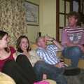 On the sofa, Sarah's Games Night at Anne's, Thornham, Suffolk - 27th December 2003