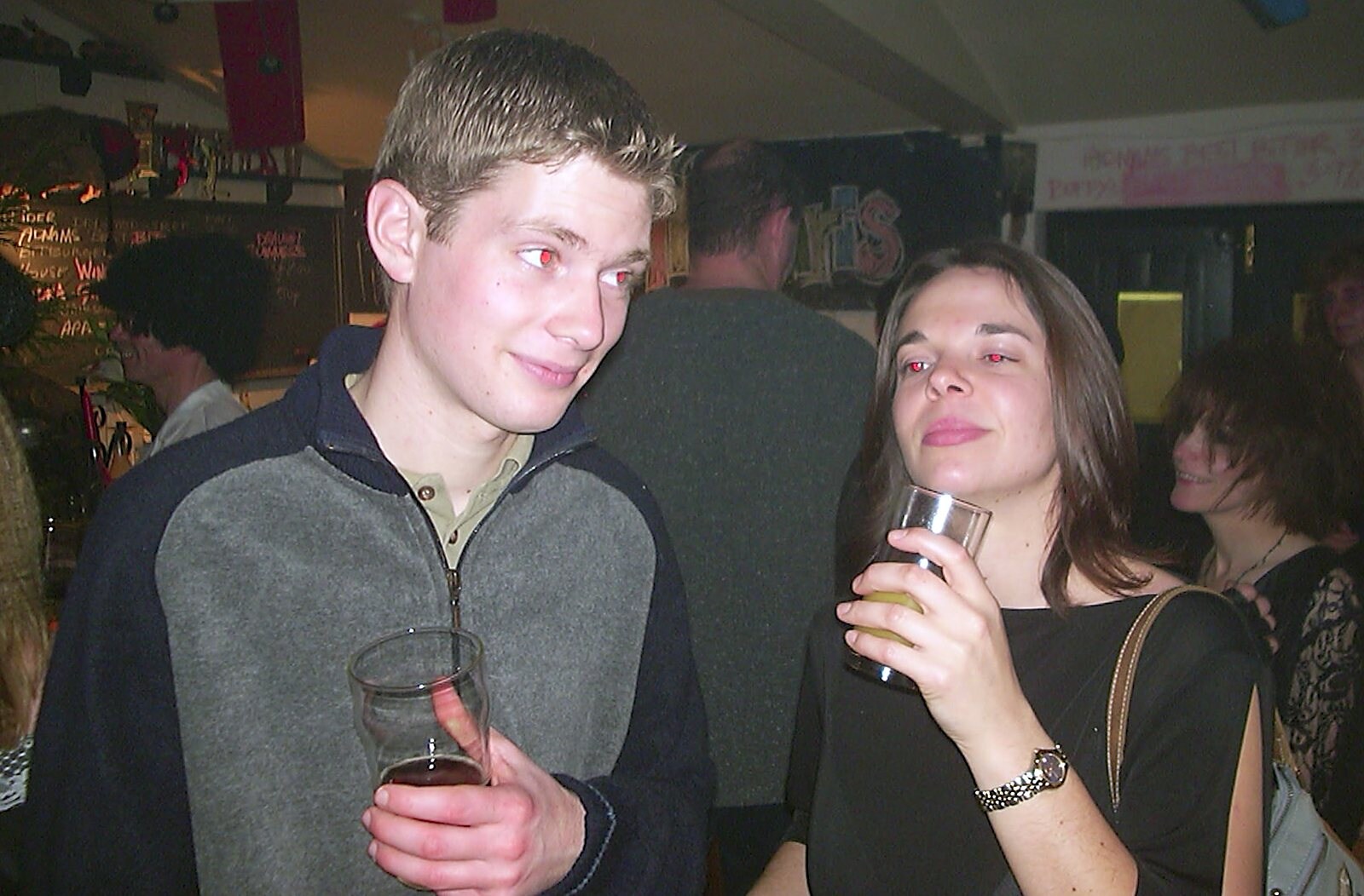 The Boy Phil and Jen from The BBs do New Year's Eve at The Cider Shed, Banham, Norfolk - 31st December 2003