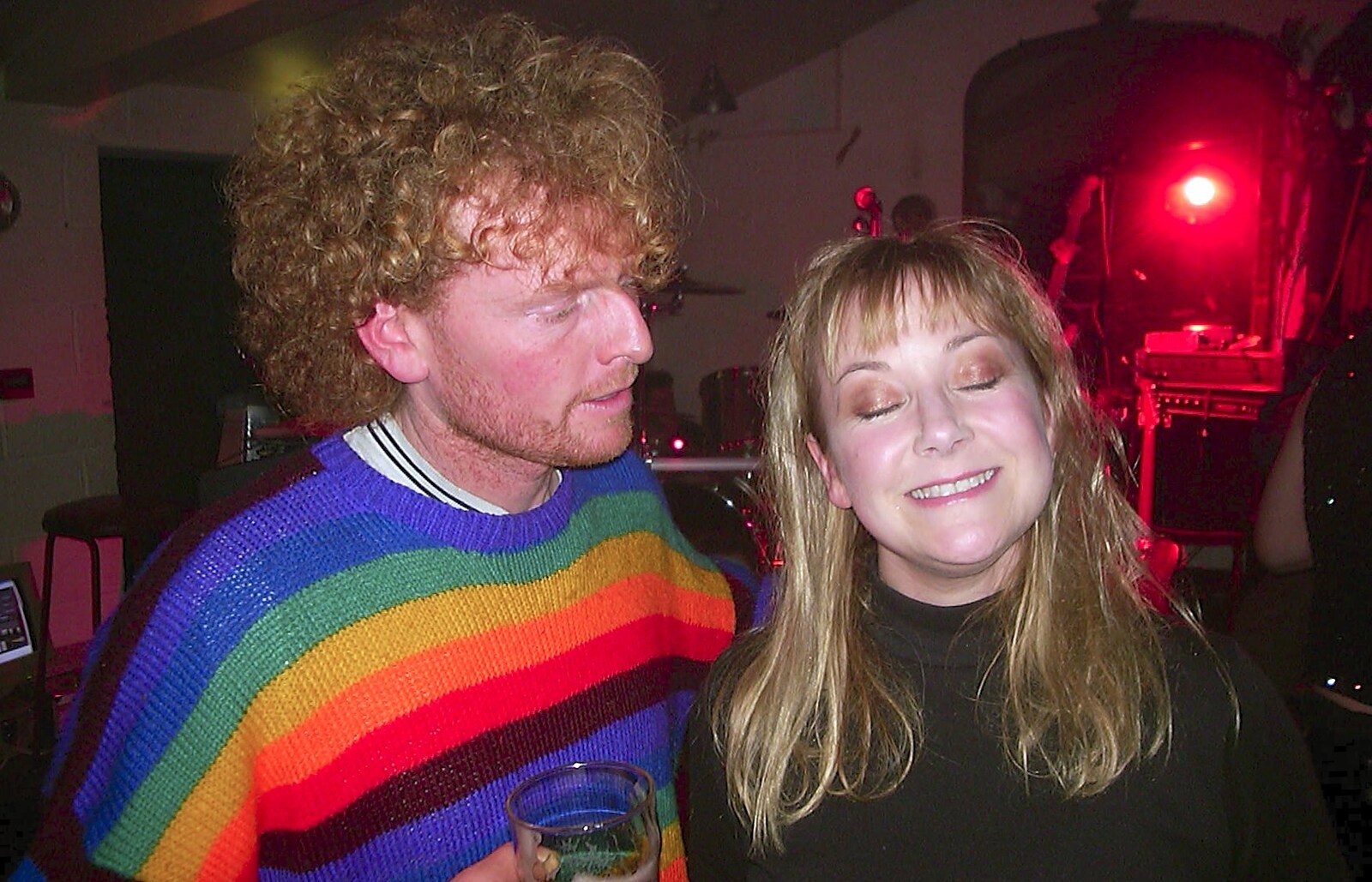 Wavy and Carolyn from The BBs do New Year's Eve at The Cider Shed, Banham, Norfolk - 31st December 2003