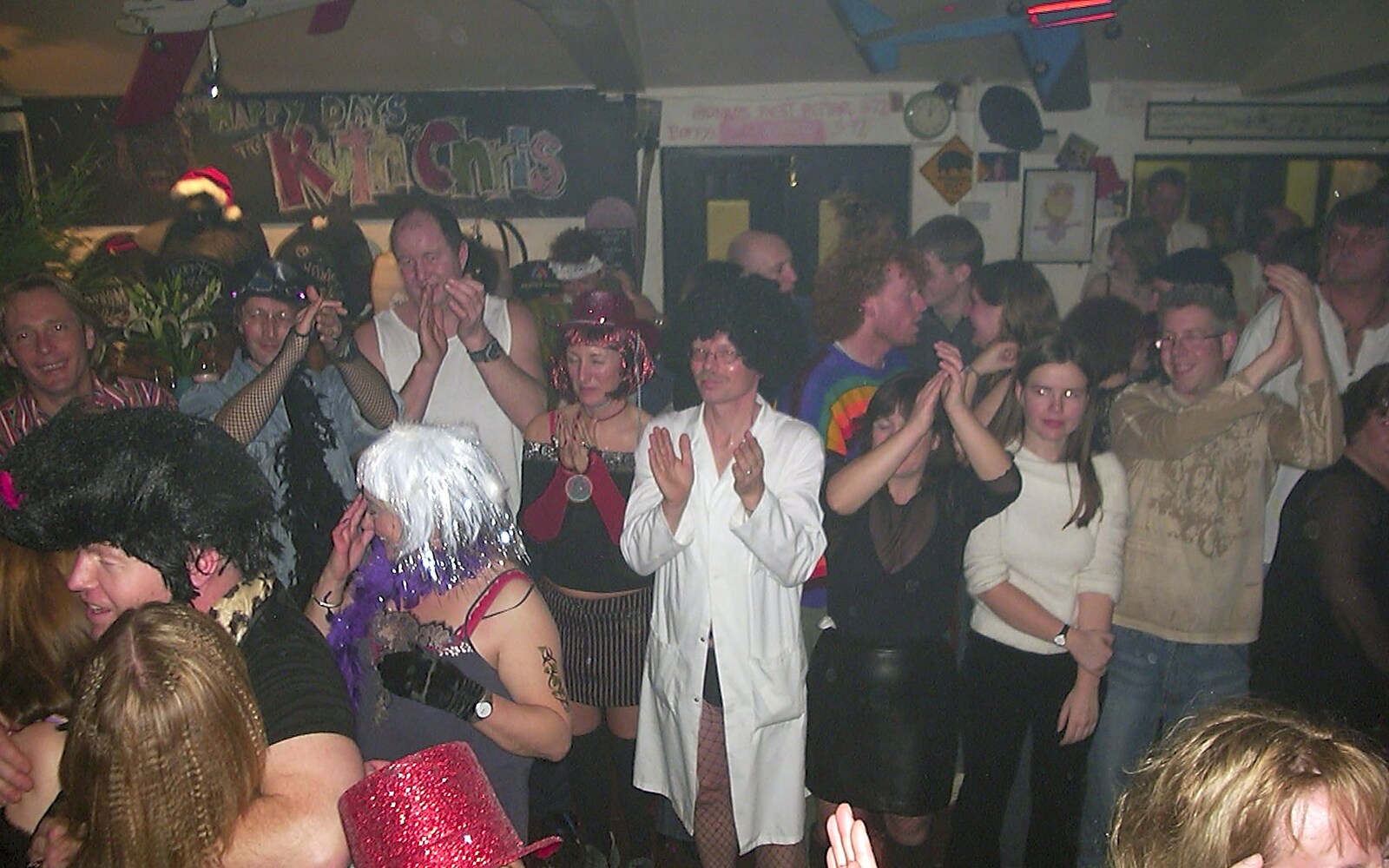 Applause from an appreciative crowd from The BBs do New Year's Eve at The Cider Shed, Banham, Norfolk - 31st December 2003