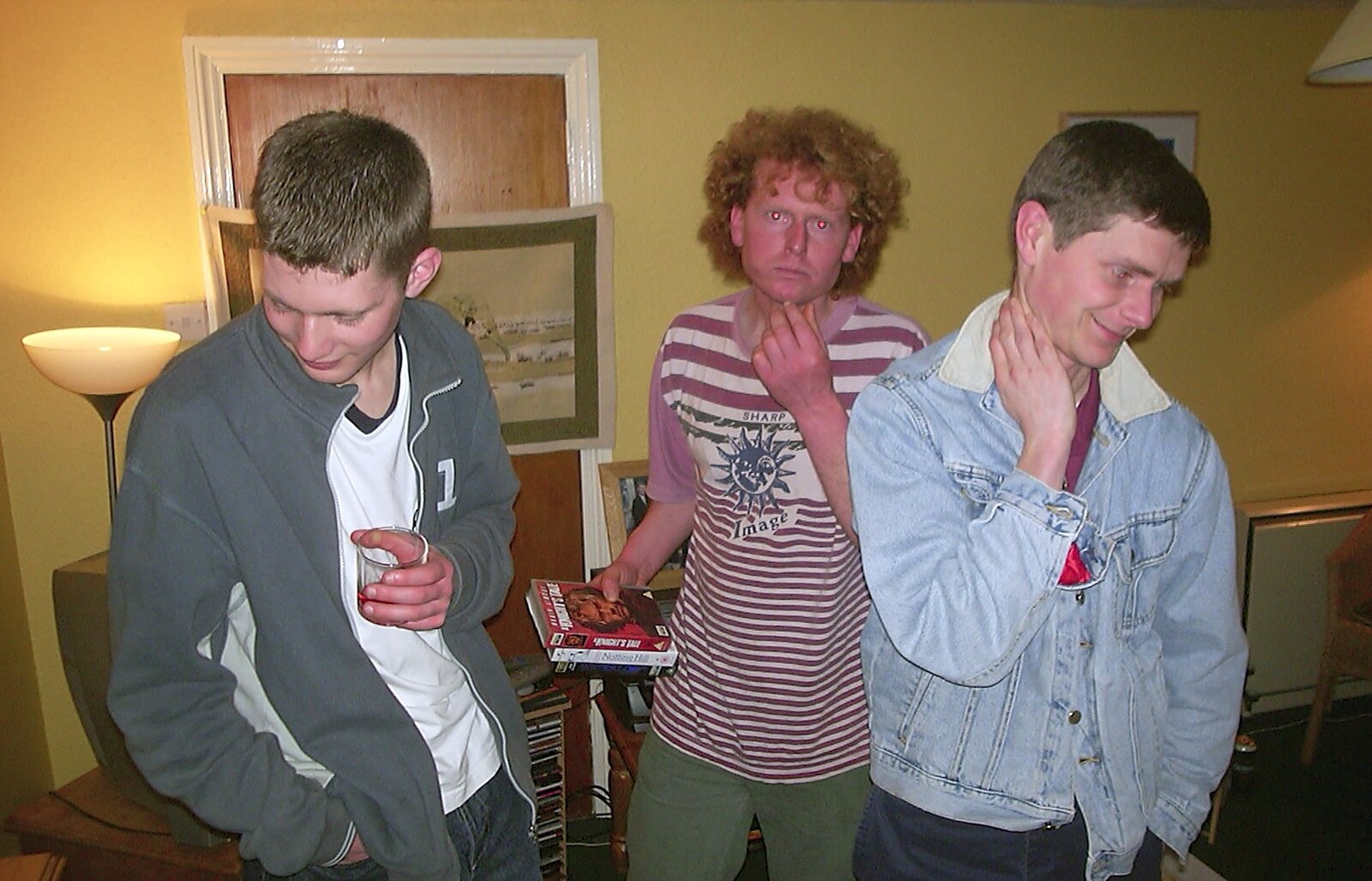 Phil, Wavey and Ninja M from Mikey-P and Clare's House-Warming Thrash, Eye, Suffolk - 17th January 2004