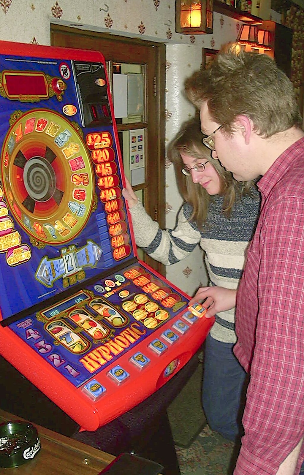 Marc does the fruit machine from The Swan's Cellar, and Bill's Mambo Night at the Barrel, Banham, Norfolk - 6th February 2004