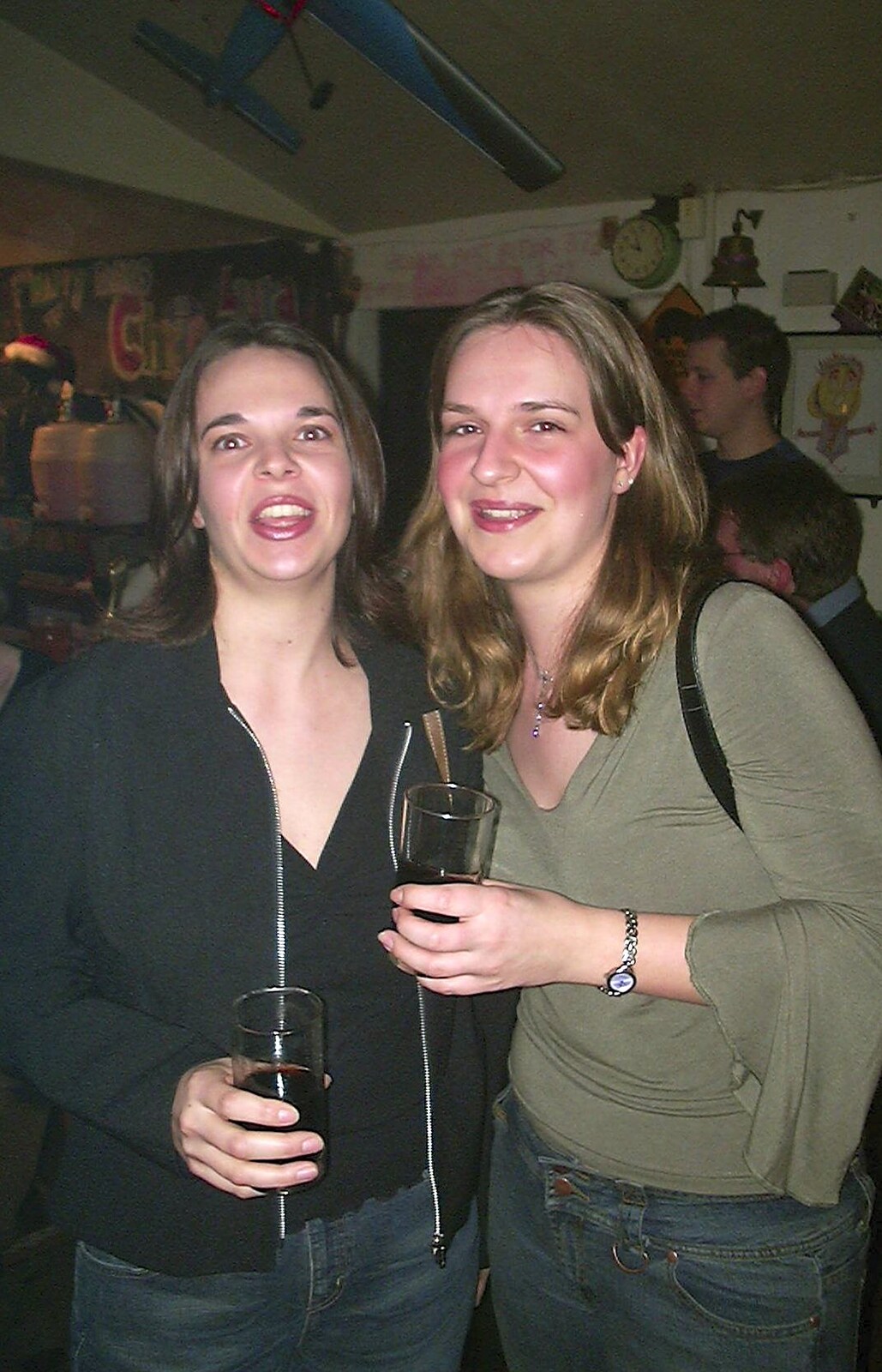 Jen and Jess from The Swan's Cellar, and Bill's Mambo Night at the Barrel, Banham, Norfolk - 6th February 2004