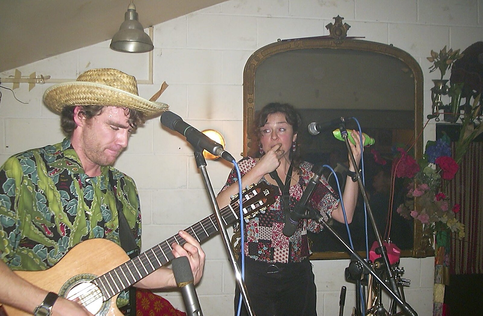 The band on stage at the Banham Barrel from The Swan's Cellar, and Bill's Mambo Night at the Barrel, Banham, Norfolk - 6th February 2004