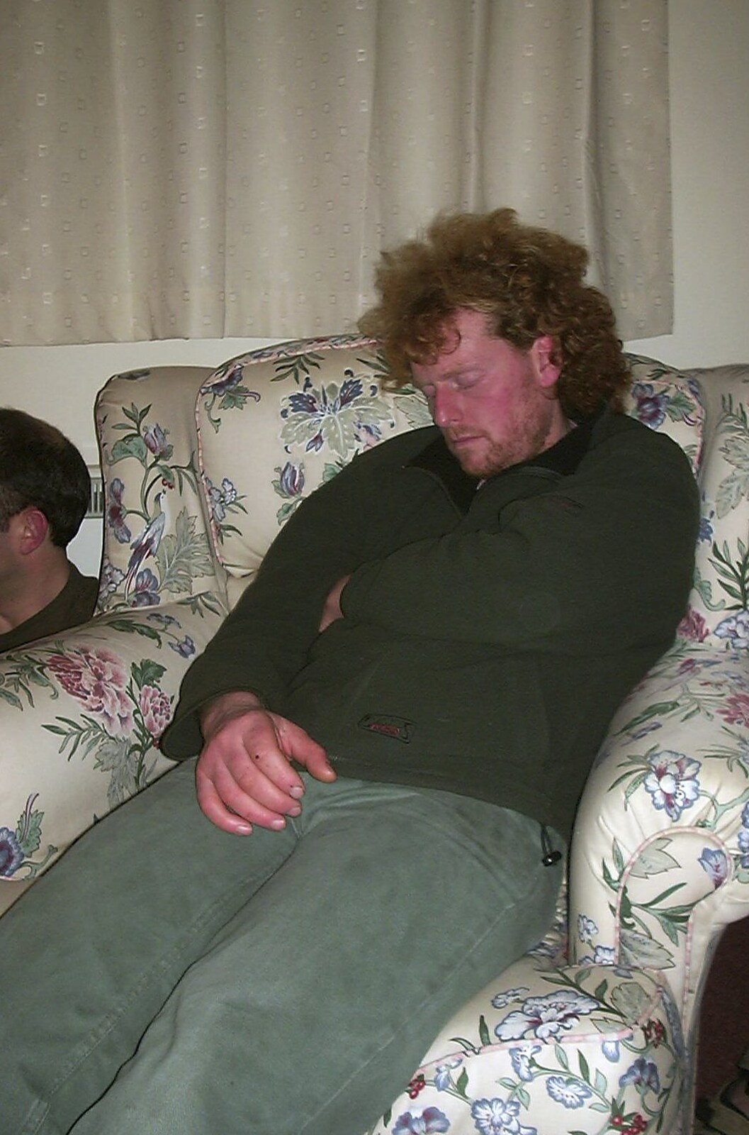 Wavy has a sleep from A Chinese-themed Murder Mystery, Eye, Suffolk - 7th February 2004