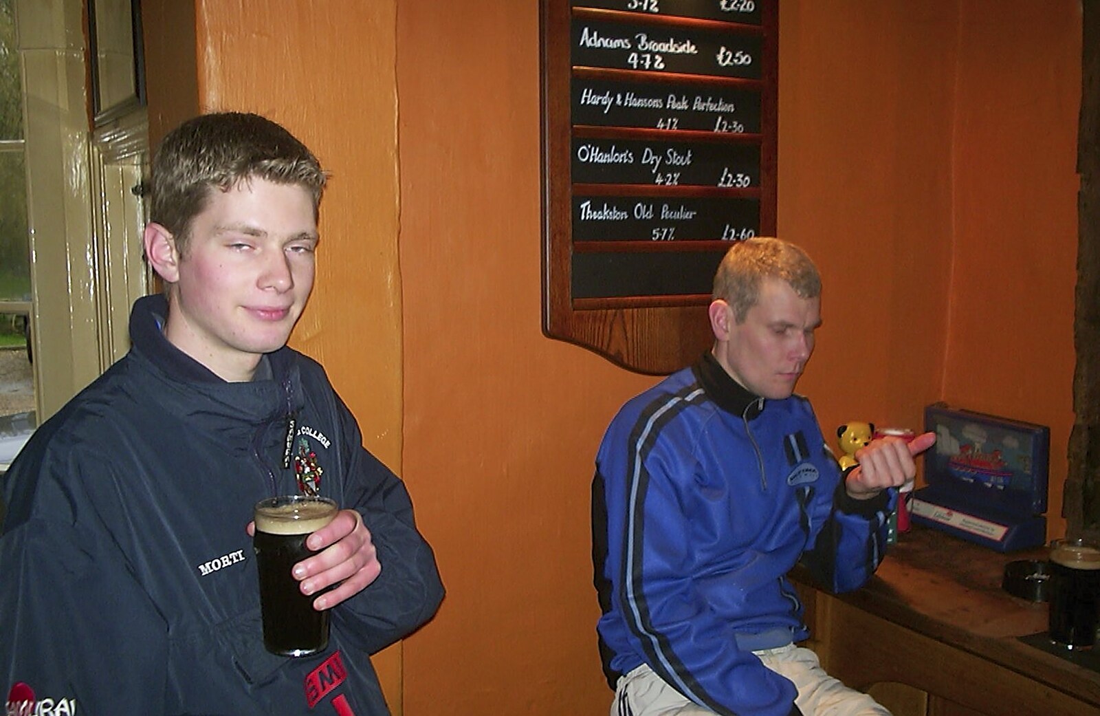 The BSCC's Evil Valentine's Day Bike Ride, Harleston, Norfolk - 14th February 2004: Phil and Bill in the Hoxne Swan: Broadside £2.50