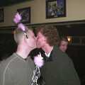 Mike gets a snog from Wavy, Mikey-P's Stag Weekend, Amsterdam, Netherlands - 5th March 2004