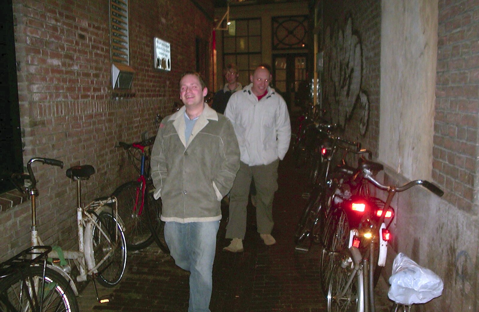 Down a back street somewhere from Mikey-P's Stag Weekend, Amsterdam, Netherlands - 5th March 2004