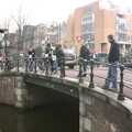 On a bridge somewhere, Anne Frank, Markets and Mikey-P's Stag Do, Amsterdam, Netherlands - 6th March 2004