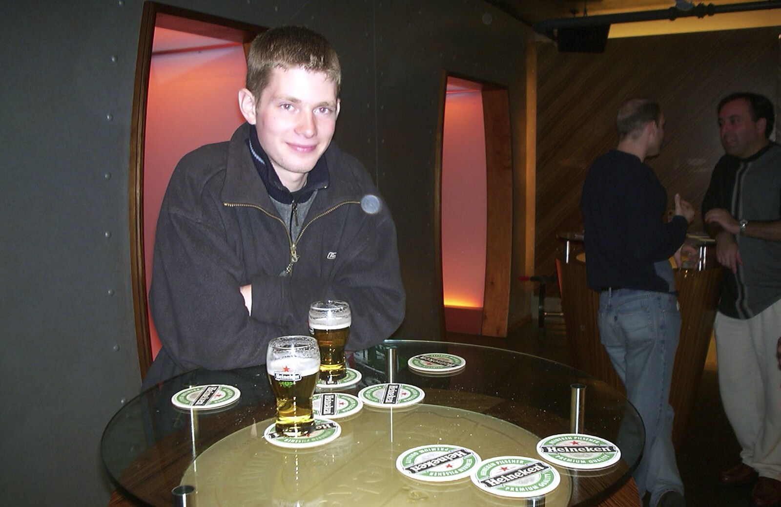 There's another bar with more 'free' beer from Anne Frank, Markets and Mikey-P's Stag Do, Amsterdam, Netherlands - 6th March 2004